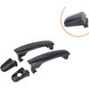 Set 2 Front Outer Door Handle, Exterior Door Handle Black Front Left & Right, Compatible with Chevrolet Equinox Hhr Malibu, Compatible with Pontiac