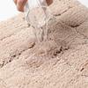 Ultrafine Fiber Absorbent Doormat Comfortable Semi Circle Solid Color Mat