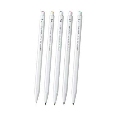 KOKUYO Pencil Sharp Pen Comparison Set, 5 Pens, White, 0.3mm, 0.5mm, 0.7mm, 0.9mm, 1.3mm