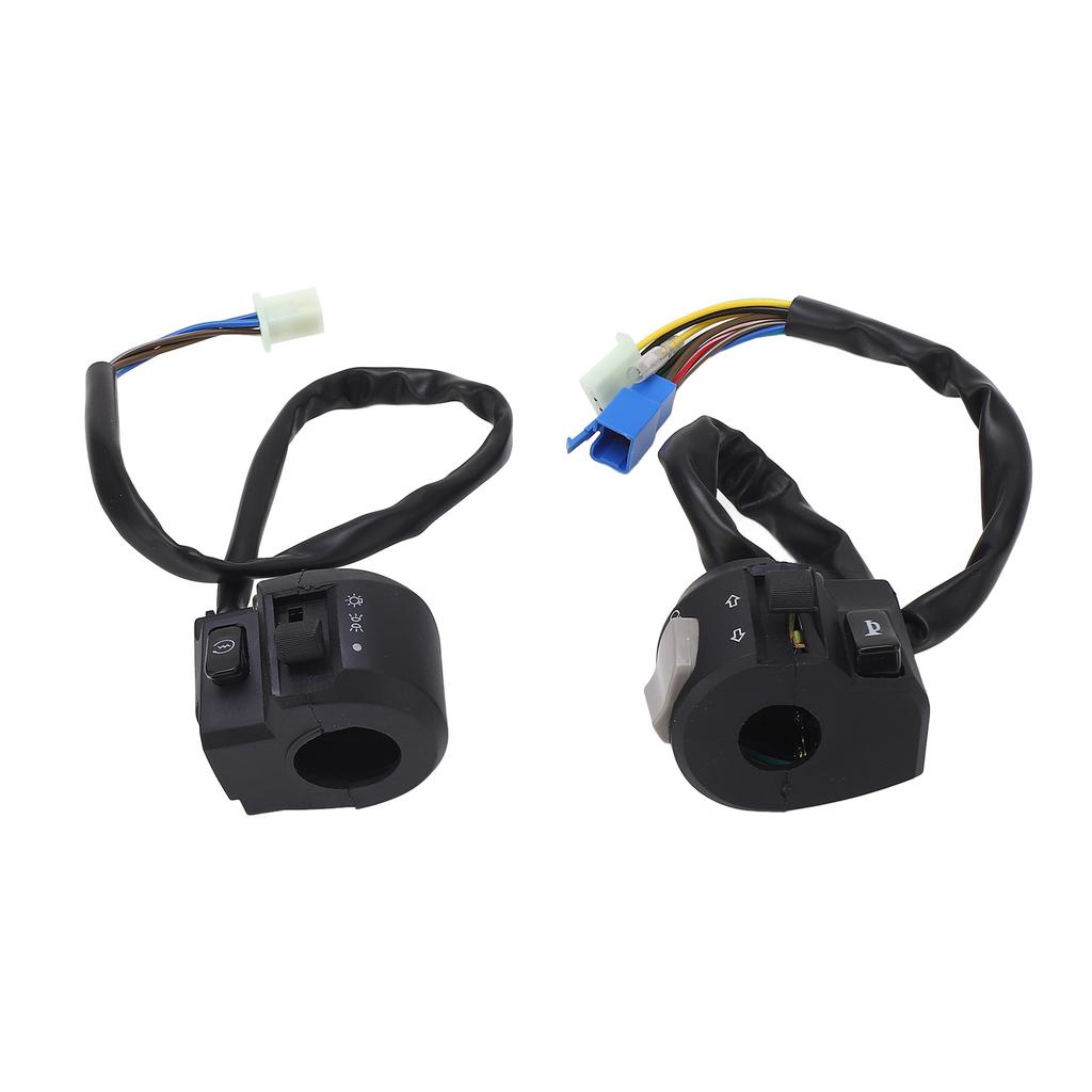 2Pcs Motorcycle Handlebar Switch 7 8in 22mm Left Right Turn Signal Horn Headlight Control Switch for 125 YBR125