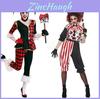 Spielthema Clowns Kostüm Für Damen Erwachsene Halloween Cosplay Mit Material Für Bühnenauftritte