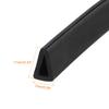 uxcell U Channel Edge Trim 6.6ft Length Rubber Guard Seal Strip Fits 3.5-4mm Edge (9/32" W x 7/16" H) Black