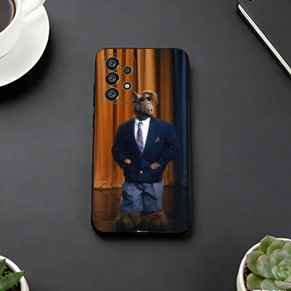 TV Series A-Alf Phone Case Black Silicone Soft For Samsung S25,S24,S21,S22,S23,S30,Ultra,S20,Plus,Fe,Lite