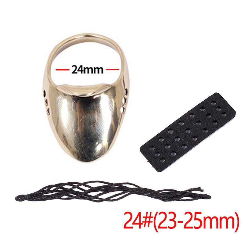 

Стрільба з лука Латунний кільце на великий палець Захист пальця для випуску стріли Інструмент-протектор для полювання Традиційний рекурсивний монгольський лук і стріла Аксесо