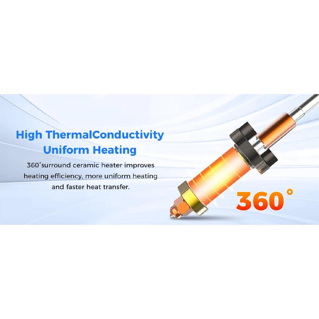 Creality K2 Plus Ceramic Hotend Kit,K2 Plus Quick-swap Nozzle All-Metal Quick-Change Nozzle & 300°C Heating Block Upgrade Parts