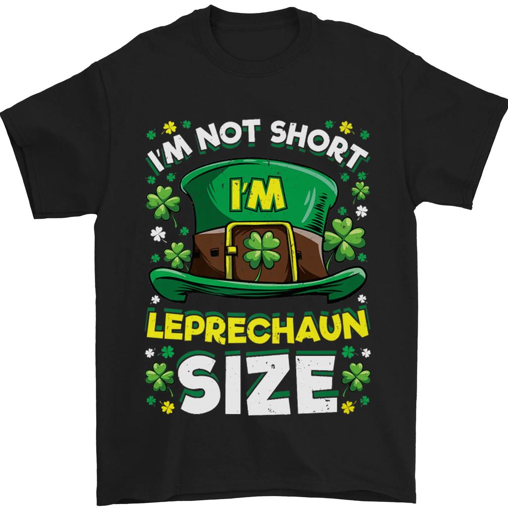 St Patricks Day Im Leprechaun Sized Funny Mens T-Shirt 100% Cotton