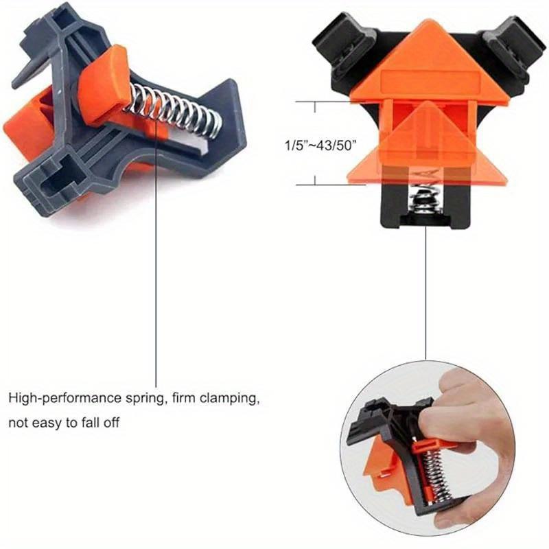 4pcs Corner Clamp woodworking 90 Degree Right Angle Clamp Wood Clamps Adjustable