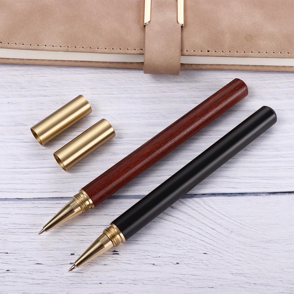 Sign Pen Ballpoint Writing Tools Wood Rollerball Pen Metal Gel Pen Roller Ball Pen Brass Pen