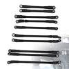 10pcs Metal Chassis Anti Rust Replacement Pull Rod Fit for Axial SCX10 II RC Crawler Black