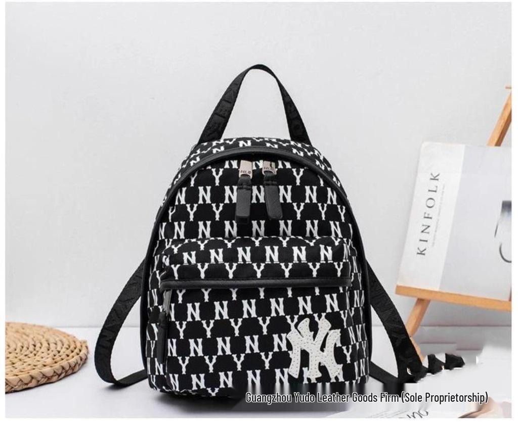 Korea 2025 ML Versatile Monogram Backpack: Large Capacity Unisex Schoolbag