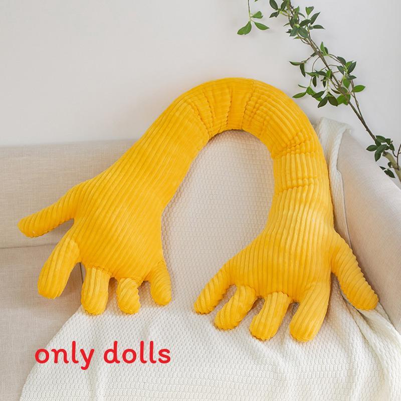 Cuscino Peluche Forma Mano Blu Creativo Divertente Nordico Regalo Per Ragazze e Ragazzi