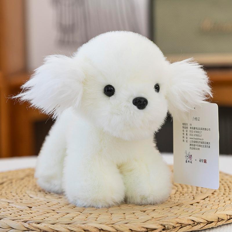 Soft Plush Dog Toy Stuffed Animal With Pp Cotton Filling For Kids Gift Decor