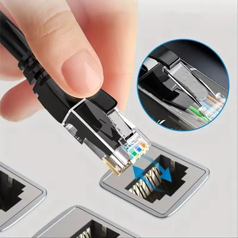 Cablu Ethernet Cat6 Cablu Lan Viteză Mare 1000Mbps RJ45 Cabluri Internet UTP CAT6 Ecranat Cablu LAN de Rețea pentru PC TV PS5 PS4 Xbox