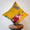 Cartoon M-Ms C-Chocolate Pillow Anime Pillow Sofa Bed Head Pillow Cover Cushion Cover 45X45 Cm Fashion