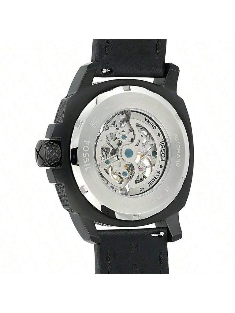 Fossil Men's Quartz Stainless Steel Three-Hand Watch Stainless Steel Case/Scratch Resistant Glass Mirror ME3080