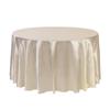 Round Satin Table Cloth Tablecloth Table Cover Overlay For Birthday Wedding Banquet Restaurant Festival Party Supply