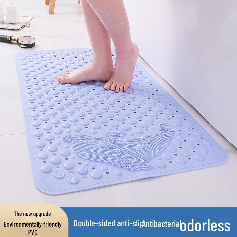 PVC Non-Slip Bathroom & Shower Mat - Water-Resistant for Home, Hotel, Pool, Toilet, Floor.