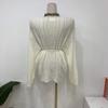 C S In The Room Mohair Cabled Net Lip neCk Long Sleeve Knit 3Color