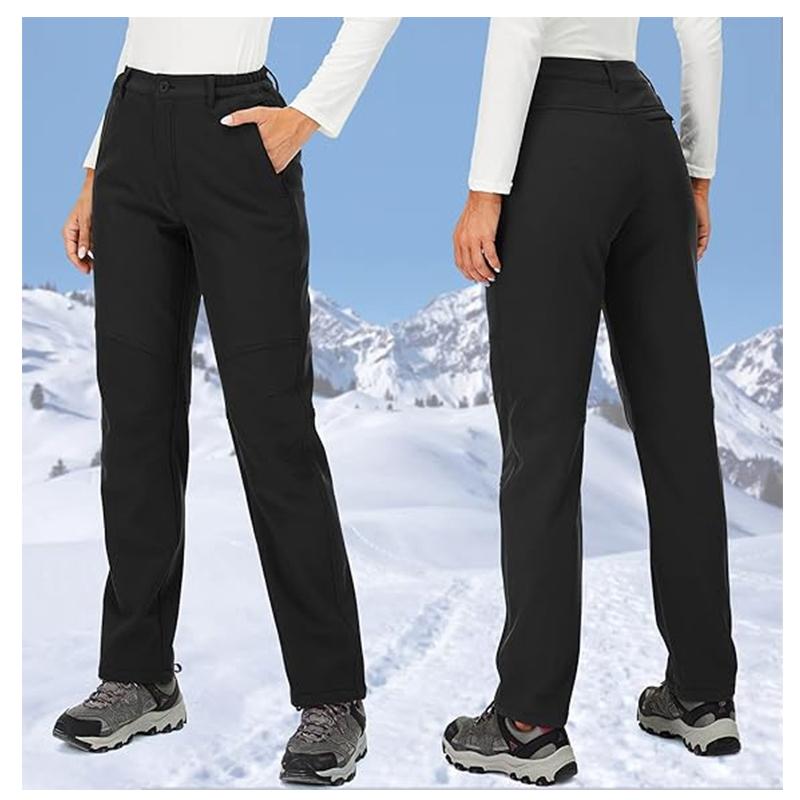 Pantaloni Termici Antivento da Donna Pantaloni Morbidi per Escursionismo Campeggio Sport Outdoor Alpinismo Viaggio Autunno Inverno