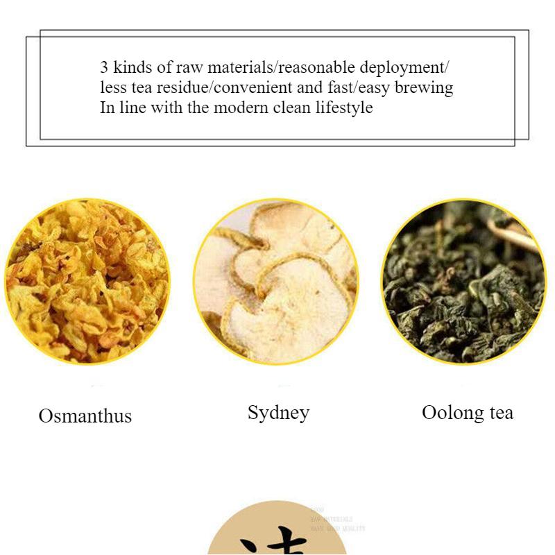 Osmanthus Flowers Snow Pear Oolong Tea Chinese Herbal Tea Bags 60g 3g X 20 Bags
