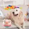 1 Set Pet Toy Interactive Moving Pet Plush Toy Set Cartoon Pig Shape Talking Squeaky Electronic Dogs Ball Toy Pet Supplies
