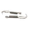 New Car Racing Mount Bonnet Hook Pin Lock Latch Spring Fastener Kit Silver Repair