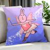 Cartoon My Friend Rabbit Cushion Cover Cushion Cover Set 4Pcs 50X50 45X45 40X40 Pillowcase Decorative Sofa Home Decor