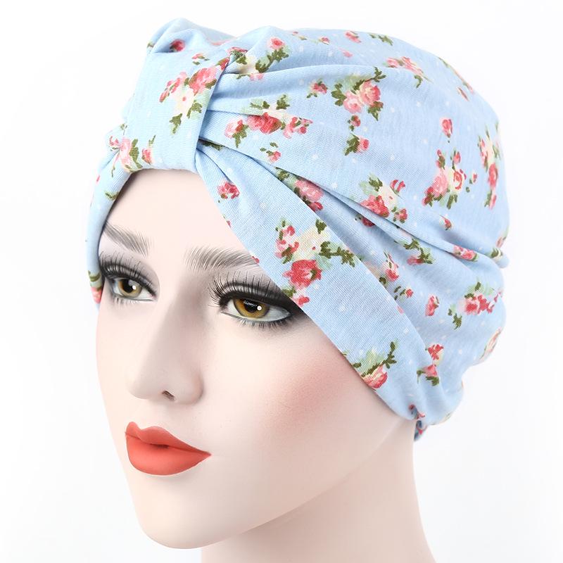 European & American Pastoral Floral Print Beanie - 5 Colors Available