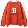 Long Sleeve Sweat Trainer L Orange Men's Used
