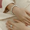 Soft Silver Pearl Bracelet