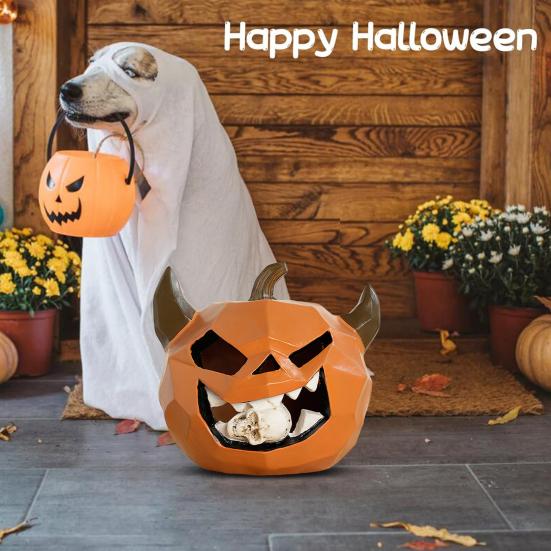 Halloween Pumpkin Ornament Indoor Outdoor Pumpkin Statue Dining Table Living Room Bedroom Decoration