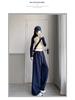 Women's High-Waisted Color Block Wide-Leg Sweatpants for Spring/Autumn 2026