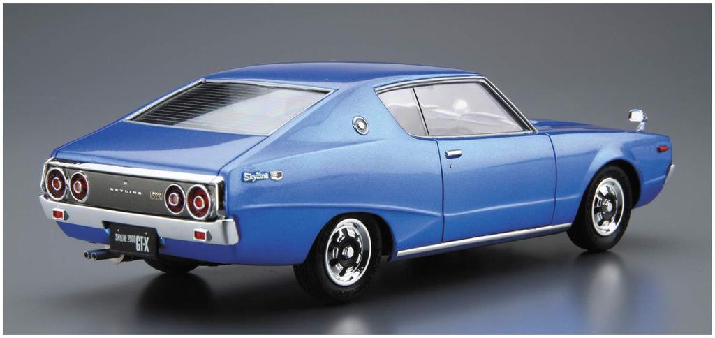 Aoshima Bunka Kyozai The Model Car Series 49 Nissan KGC110 Skyline 1974 Plastic Model Kit Co., Ltd. (AOSHIMA) 1/24 No. HT2000GT-X