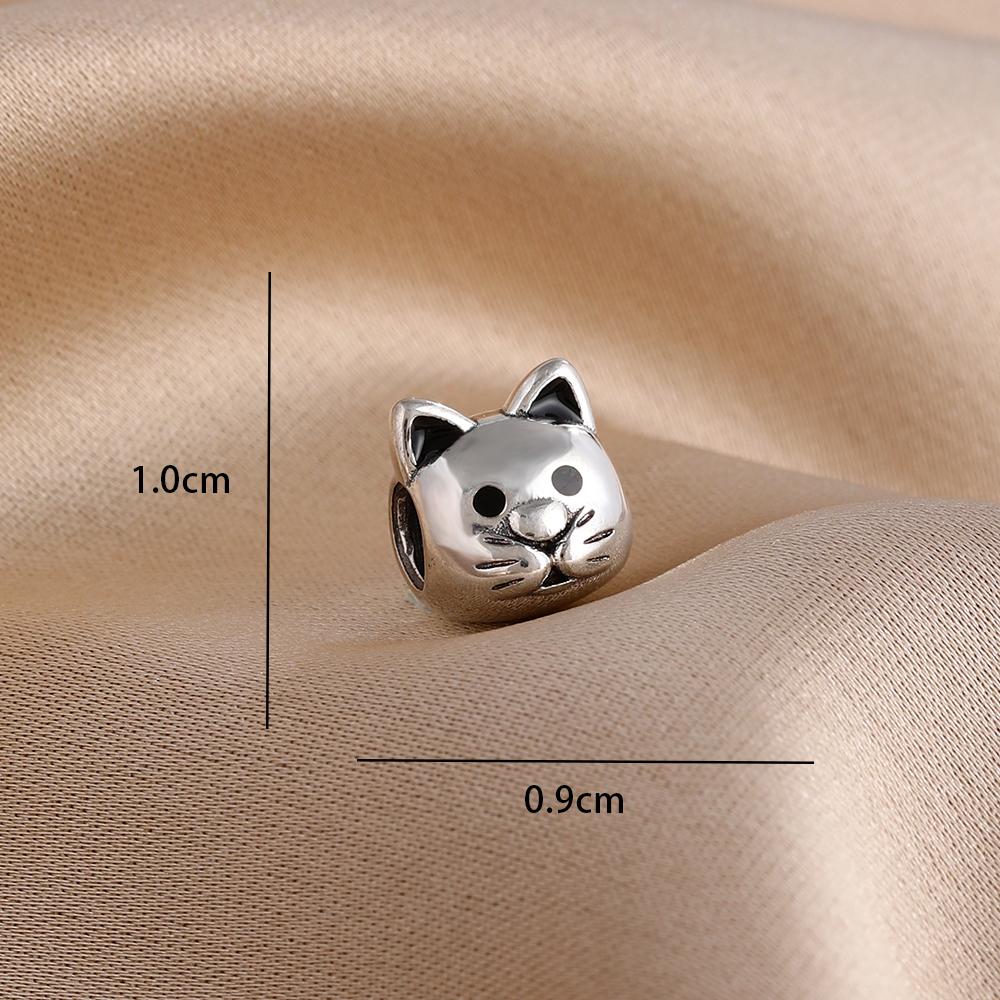 New 925 Silver Puppy Panda Bee Hedgehog Pendant, Suitable for European Bracelet DIY Exquisite Jewelry