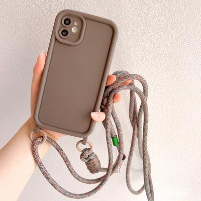 Crossbody Necklace Adjustable Lanyard Phone Case for Iphone 15 16 14 13 11 12 Pro Max MiNi XR X XS 7 8 Plus SE 2020 Soft Cover