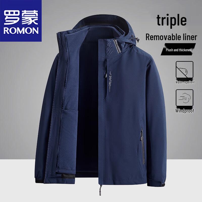 ROMON Men's 3-in-1 Waterproof Outdoor Jacket