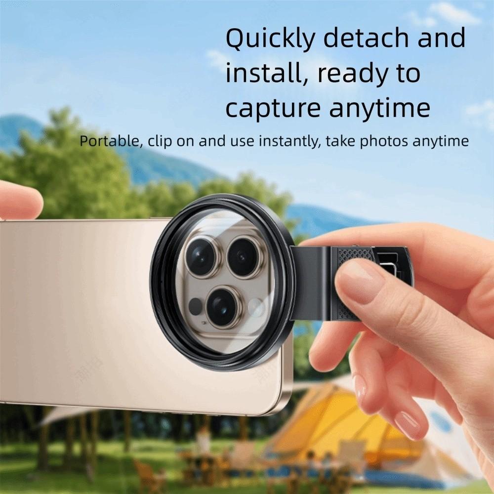 Filter 52MM CPL Filter Universal Portable Mobile Photography Polarizer Circular No Reflections Filter Mobile Photography
