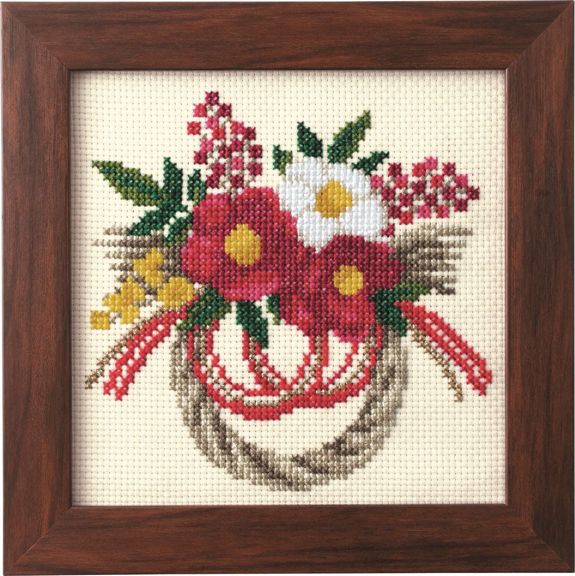 

COSMO Embroidery Seasonal Flower Camellia New Year 522201 Kit Arrangement, Decoration, No.