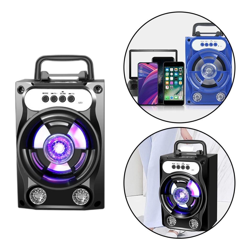 Wireless Bluetooth Speaker TF Card U Disk Subwoofer Lightweight Portable Blue