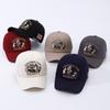 Vintage Old School Cartoon Print Baseball Cap Unisex Outdoor Casual Hat Duckbill Cap Round Top Cotton Cap For Teenagers Spring Autumn Winter