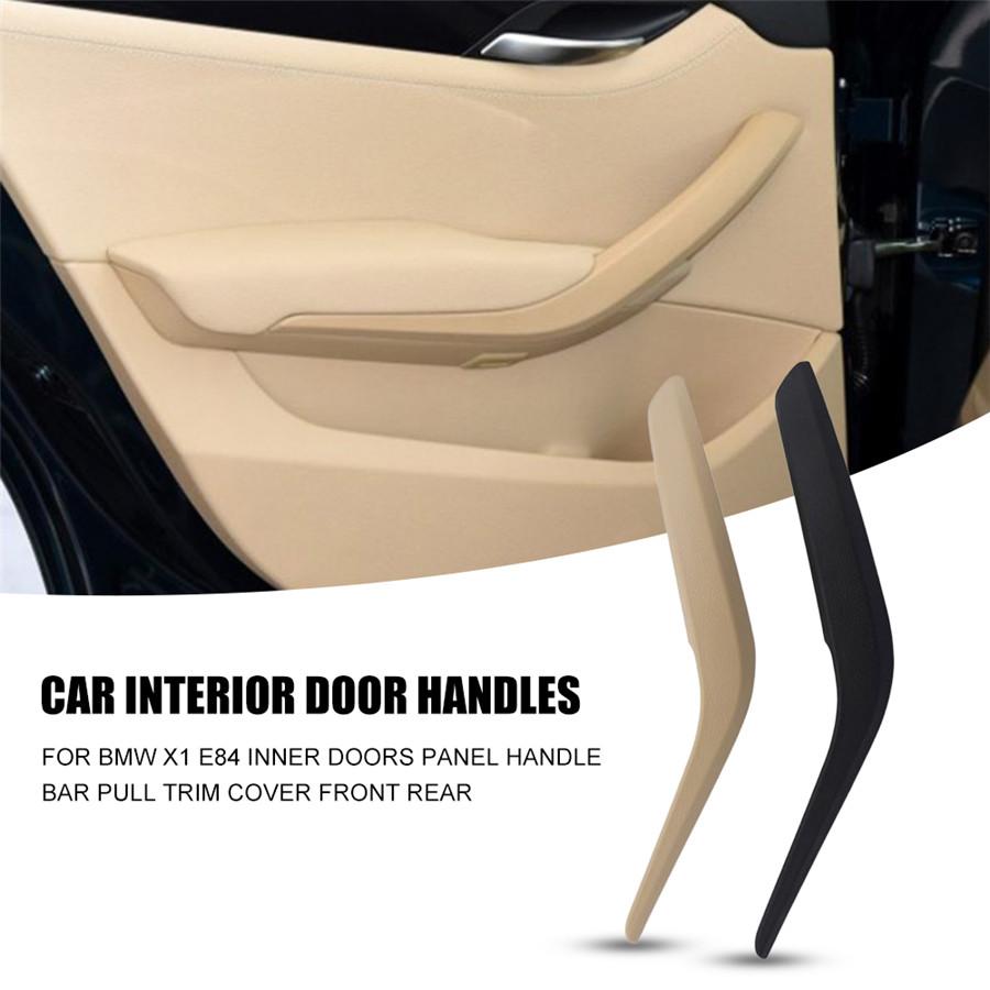 Left+Right Beige Car Interior Door Handles for BMW X1 E84 10-16 Inner Doors Panel Handle Bar Pull Trim Cover Front Rear