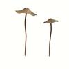 2PCS Metal Mushroom Yard Art - Garden Decorative Stake,Mushrooms Statue Decor for Pathway, Floor, Garden,Lawn,Outdoor Decoration