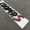 3d ABS Black Logo Cooper S Emblem Letters Car Trunk Badge For R55 R56 F56 R50 R52 F55 JCW R53 Cooper S Sticker Accessories