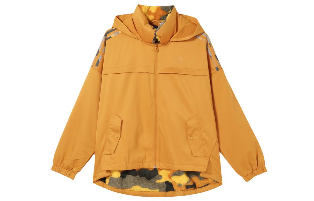 Adidas Jackets Women's Orange Hooded Moderate Other H09759
