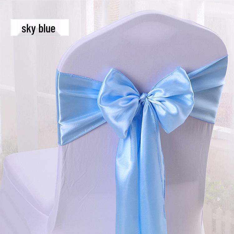 Elegante Satinband-Girlanden für Hochzeitsstuhldekorationen und Schleifen