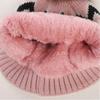 Thickened Knitted Hat with Pompom Winter Hat Warm Warm Cap  Men