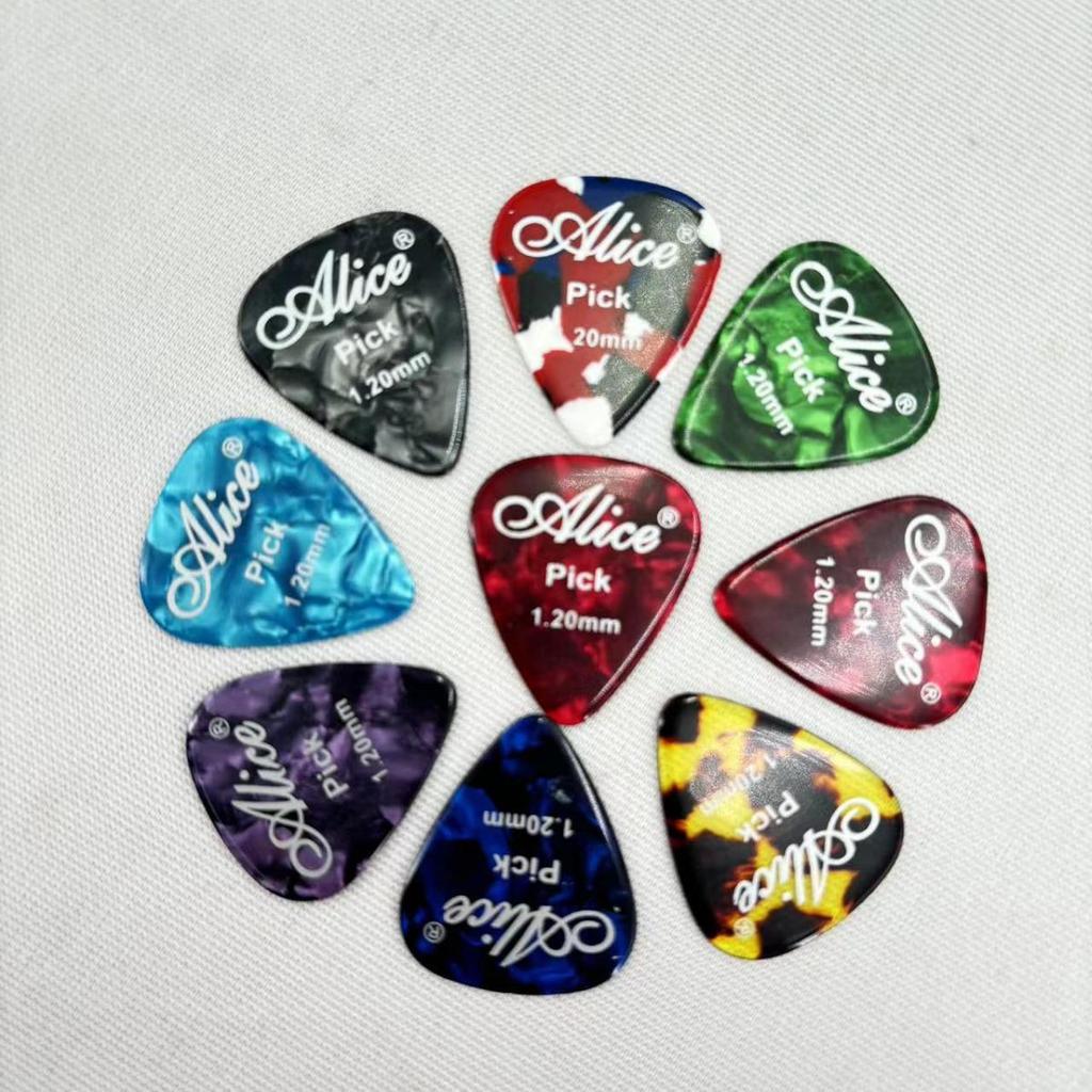 Plettro per Chitarra Alice 100A Celluloide 0,46 mm per Chitarre Elettriche e Acustiche