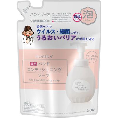 Kirei Kirei Medicated Hand Conditioning Soap Refill 400ml (Quasi-drug) Kirei Kirei Foam Type Hand Soap Spread On Hands and Wash, Then Rinse Well.