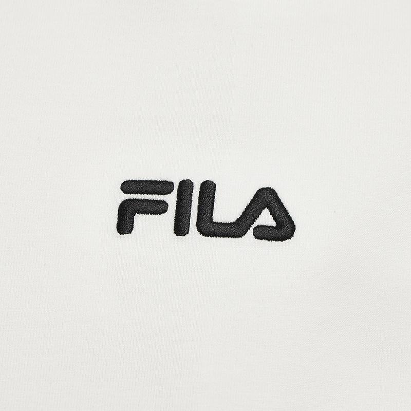FILA Original Color Block Edge Fashion Simple Classic Retro Casual Versatile Comfortable Round Neck Slim Short Sleeve Dress F51W629301FWT