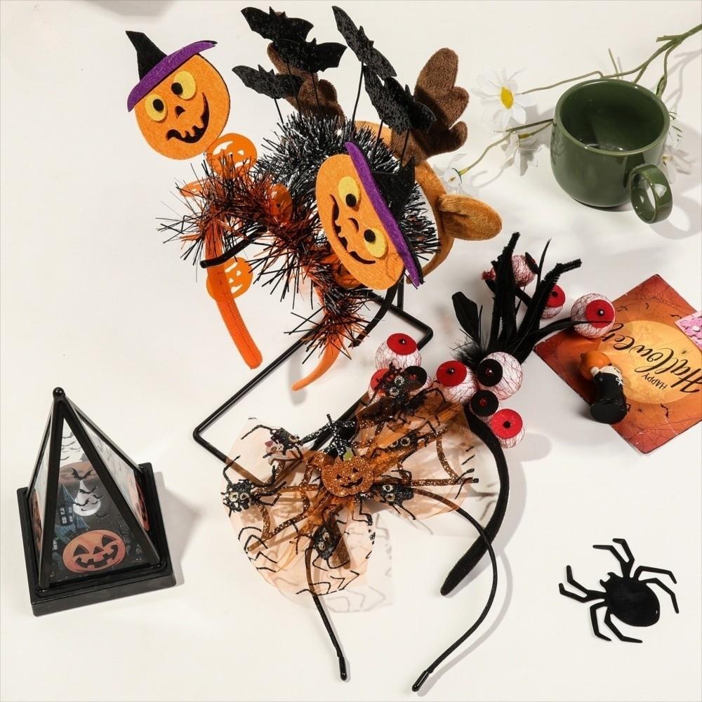 Pumpkin Halloween Hair Hoop Bat Festival Hair Accessories Spider Headband  Friends